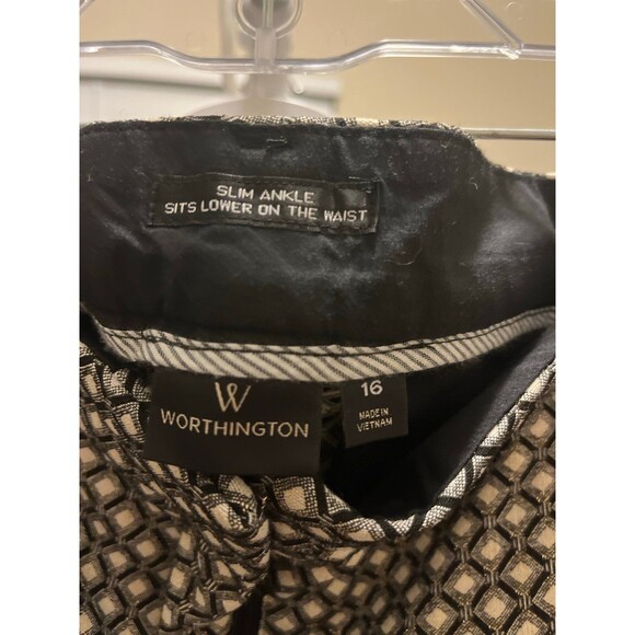 NWT Worthington Slim Ankle Dress Pants - Picture 3 of 4